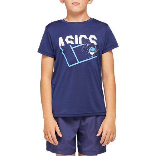 ASICS JR T-shirt chłopięcy Tennis B Kids GPX T peacoat (2044A007-401).jpg