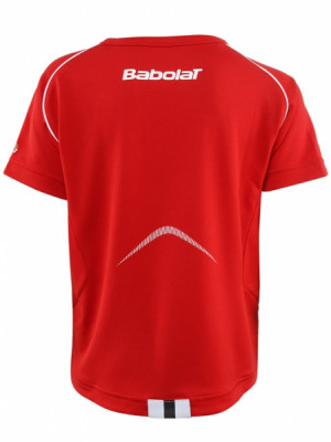 BABOLAT - T-SHIRT chłopięcy CLUB czerwony (2013)