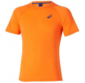 ASICS - T-shirt Club Short Sleeve Tee shocking orange