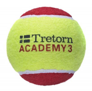 TRETORN - Piłki tenisowe dla dzieci RED Academy 3 (1 szt.) wiek 6-8 lat